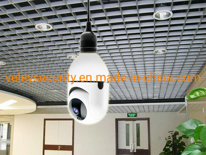 Security Camera Night Vision IR Speed Dome CCTV Camera Tuya Smart 2MP WiFi E27 Lamp Bulb IP Camera Smart Light Bulb WiFi Camera