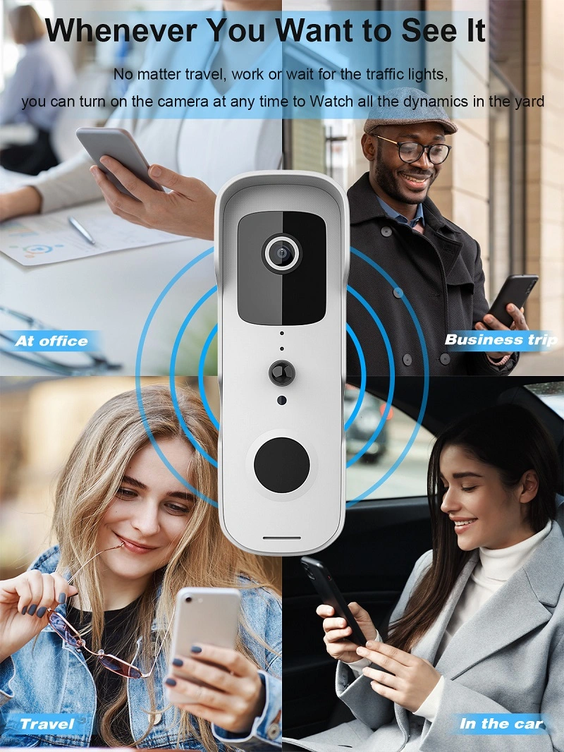 1080P Tuya WiFi High Definition Video Door Smartphone Smart Video Doorbell Home Security Vision Doorbell Camera Avp004t30